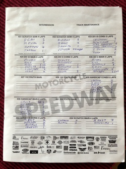 2019 Fast Fridays Speedway Program