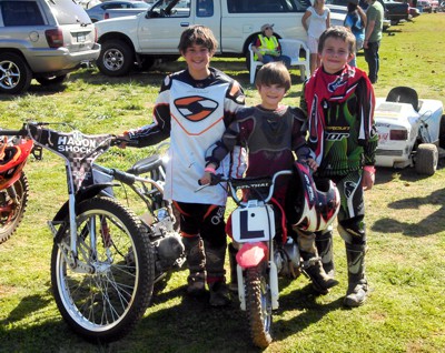 Cameron with little brother Zerek and buddy Greg. 